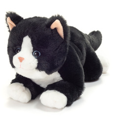 Maskotka Kotek Czarno-biały wiotki 30 cm Teddy Hermann