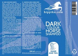 HIPPIKA.COM Szampon dla koni o ciemnej sierści 500ml