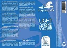 HIPPIKA.COM Szampon dla koni o jasnej sierści 500ml