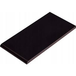 Płytka parapetowa kształtka klinkierowa czarny szkliwiony 35x14,8cm -10szt