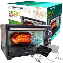 Mini piekarnik Esperanza Napoli 25 l czarny