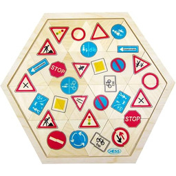 Hess 14953 drewniana zabawka z mozaiką z drewna