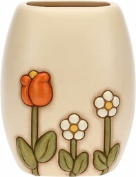 THUN, Ręcznie zdobiony ceramiczny wazon z kultową dekoracją