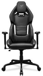 Cougar Hotrod Black Gamingowy do 136kg Skóra ECO