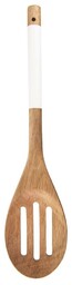 Orion Łyżka akacja z otworami Whiteline, 30 cm