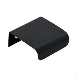Uchwyt meblowy krawędziowy Lip 40 Metalowy Czarny Matowy