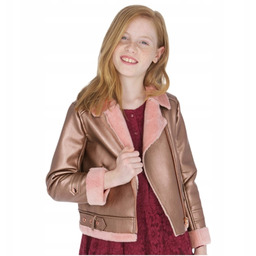 Kurtka zima kożuszek ramoneska dziewczynka Mayoral 7412-66 r.