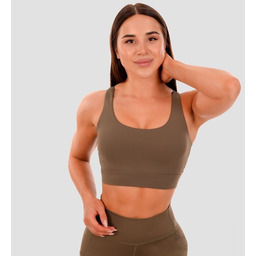 GymBeam Biustonosz sportowy Cut-Out Olive