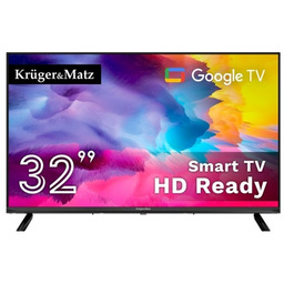 KRUGER&MATZ TELEWIZOR LED 32" HD GOOGLETV, DVB-T2/S2/T/C H.265