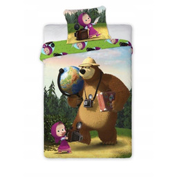 Pościel dziecięca Masza i Niedźwiedź 160 x 200
