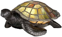 Lampka dekoracyjna w kształcie żółwia błotnego Tiffany QZ-SAWBACK-TL