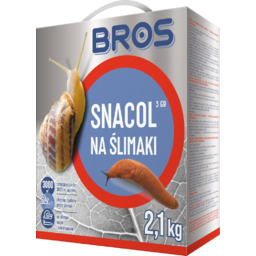Środek na ślimaki w ogrodzie, granulat BROS Snacol