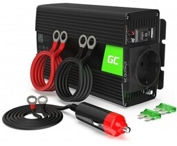 GREENCELL Przetwornica 12V na 230V 300W/600W Czysta sinusoida