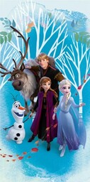 Ręcznik dziecięcy 70x140 Frozen Kraina Lodu Anna Elsa