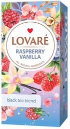 Herbata z dodatkami Raspberry Vanilla Tea, Lovare, (2g