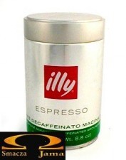 Kawa Illy espresso bezkofeinowa mielona 250g