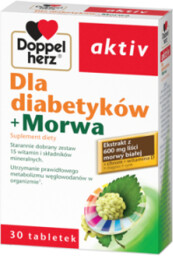 Doppelherz aktiv Dla diabetyków + Morwa, 30 tabletek