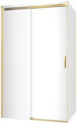 Excellent Rols kabina prostokątna 120x80 cm przejrzysta złoty