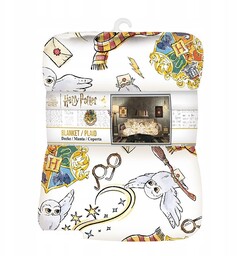 Harry Potter Koc 150x120CM Sowa Hedwiga Młodzieżowy Narzuta