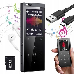 MP3 Player Z Dotykowym Ekranem I Słownikiem
