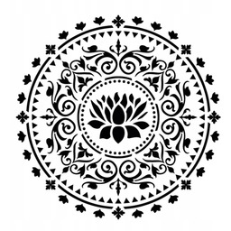 Szablon malarski Mandala 2 Tynkarski do tynków 90