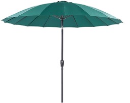 Beliani Parasol ogrodowy składany 285 cm z korbką