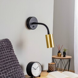 Nowodvorski Lighting Eye Flex S kinkiet, mosiężny