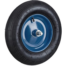 Relaxdays Koło do taczki 4.80 4.00-8, z osią,