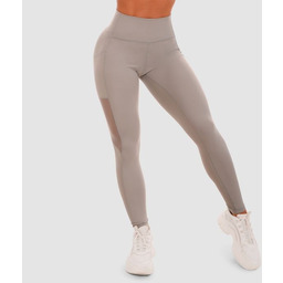 GymBeam Damskie legginsy Mesh Panel Grey