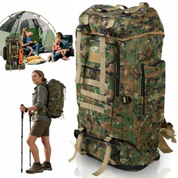 Plecak Survival 100L Ergonomiczny Wodoodporny Na Polowanie Turystykę