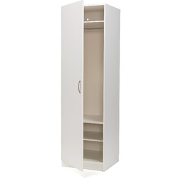 Szafa ubraniowa, lewostronne drzwi, biały, biały
