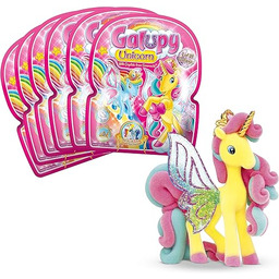 Galupy Unicorn 6-pak figurki jednorożca do kolekcjonowania, zabawki