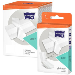 Plaster włóknin. z opatrunkiem 6cmx1m SOFT do cięcia