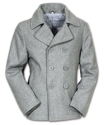 płaszcz marynarski PEA-COAT - GRAU, SURPLUS -XL