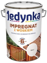 Jedynka Impregnat do Drewna z Woskiem Biały 5L