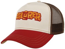 Czapka Trucker Explorer by JJ Hats, beżowo-czerwony, One