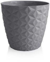 Crystal matt doniczka z recyklingu 30 cm,kamienny szary,