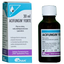 Acifungin Forte Płyn na skórę, wały okołopaznokciowe