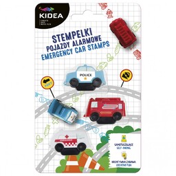 Stempelki pojazdy alarmowe 3szt Kidea DF-SPA3KA-97425