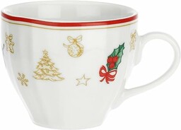 BIAŁA PORCELANA - 1 sztuka filiżanek kawy ze