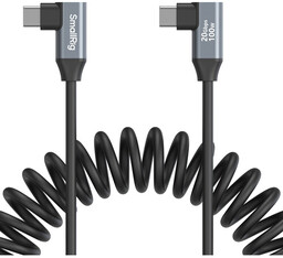 SmallRig 4793 - spiralny kabel USB-C-kątowy do USB-C-kątowy,