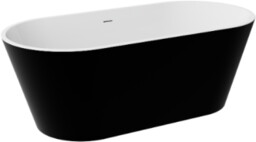 Besco wanna wolnostojąca Deeva Black&White Matt 150x75 cm