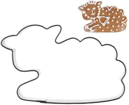 Wykrawacz do ciastek stalowy baranek 6,5 cm
