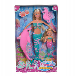 Lalka Steffi I Evi Syrenki Z Delfinem