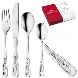 Sztućce dla Dzieci Gerlach Kotki z Grawerem Chrzest