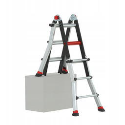 Drabina przegubowa 4x3 stopni aluminiowa Tele Pro Plus