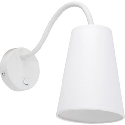 Kinkiet metalowy biały z regulacją WIRE WHITE KINKIET
