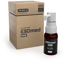 Olej konopny RAW 10% CBDmed (1000 mg CBD),