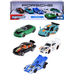 MAJORETTE Zestaw pojazdów Porsche (5 szt.)