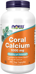 Now Foods Coral Calcium 1000 mg, wapń, 250